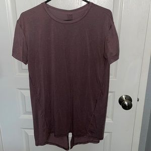 Mauve Lululemon Split Hem Top